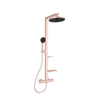  Coloană de duș Ideal Standard Ceratherm Alu+, cu baterie termostatată, rose satinat